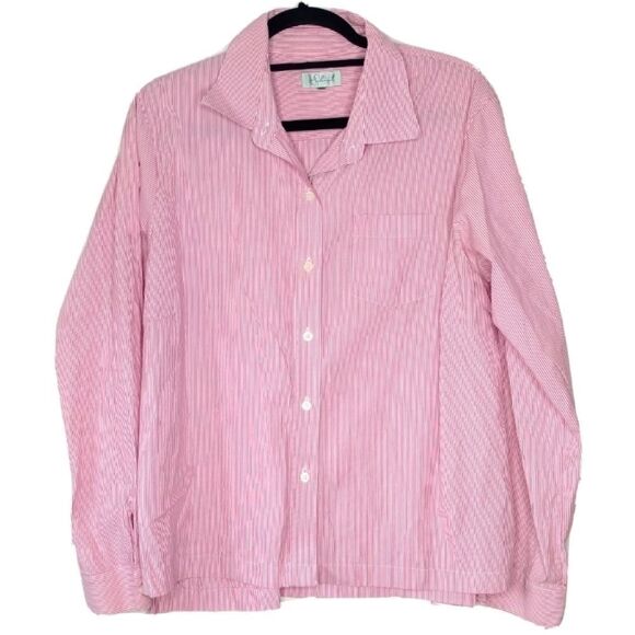STEPHANIE SCHAICH STRIPED BUTTON UP SHIRT - Picture 5 of 5